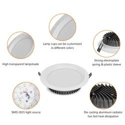 30W SMD LED Recessed Ceiling Down Lighting